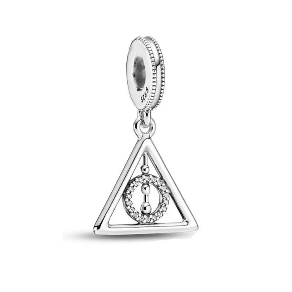 Harry Potter 925 Sterling Silver Charm Beads | Fit Pandora Keychain & Bracelet | Women’s Fashion Gift