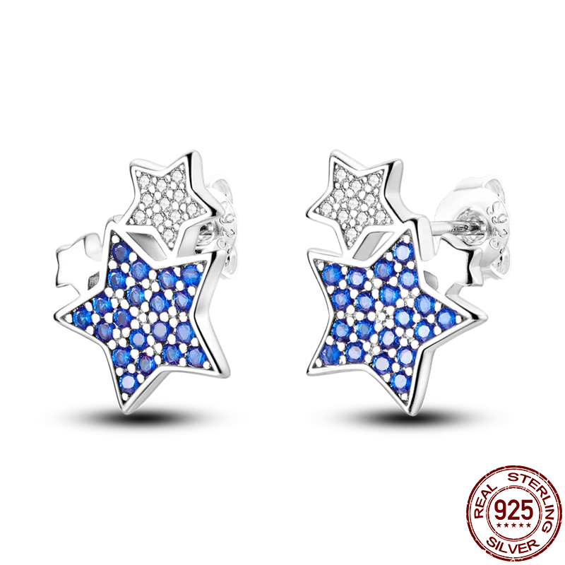 Luxury 925 Sterling Silver Ocean Mermaid Earrings | Pave CZ Fine Jewelry for Women