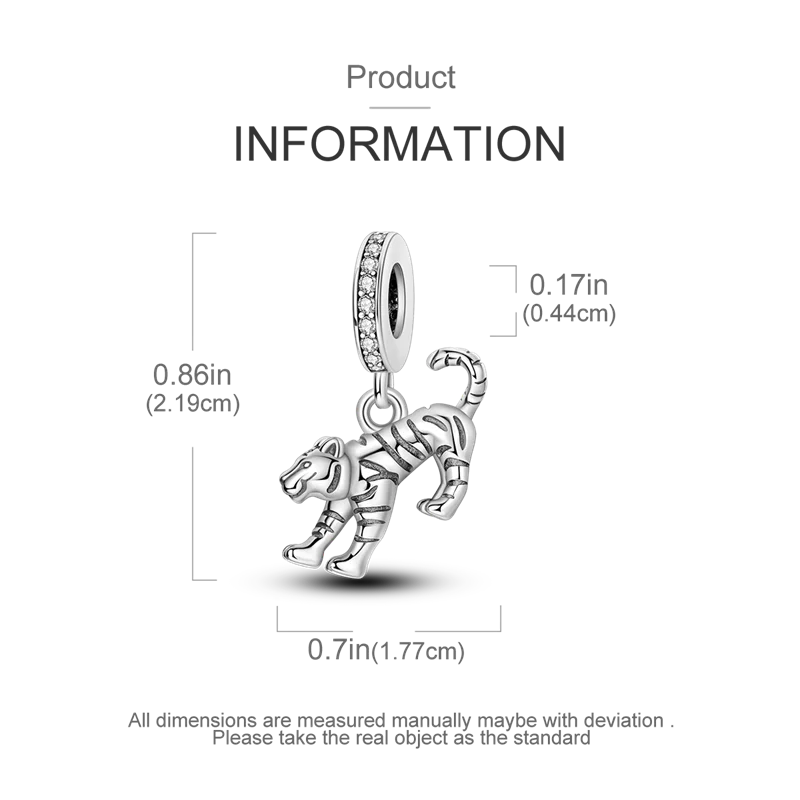 925 Sterling Silver Star, Moon & Heart Safety Chain | CZ Beads Angel Wing Charm for Original Bracelet DIY Jewelry