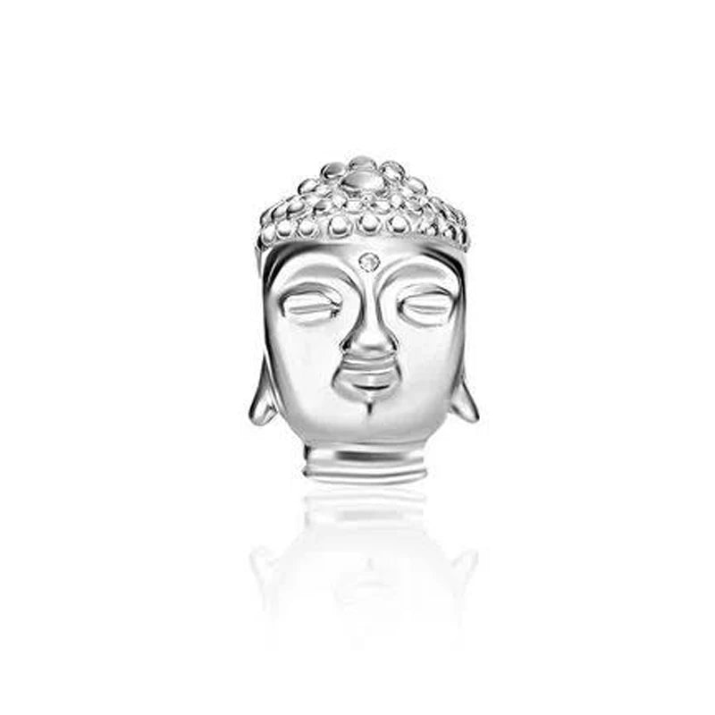 New 925 Sterling Silver Plated Christ Cross Buddha Charm Bead | Fit Original Pendant Bracelet DIY Fashion Jewelry
