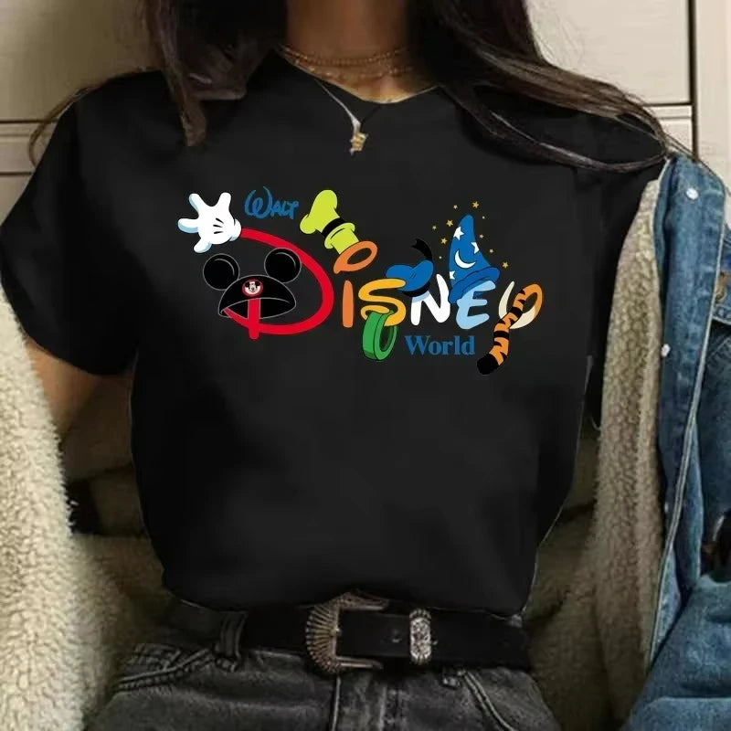 Cute Letter Print Women’s T-Shirt | Y2K Trendy Casual Short Sleeve Summer Top for Girls