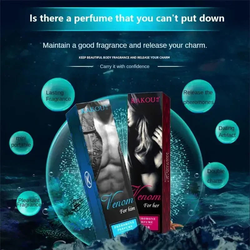 10ml Pheromone Perfume for Men & Women – Roll-On Essential Oil Fragrance, Long-Lasting Scent, Opposite Sex Attraction