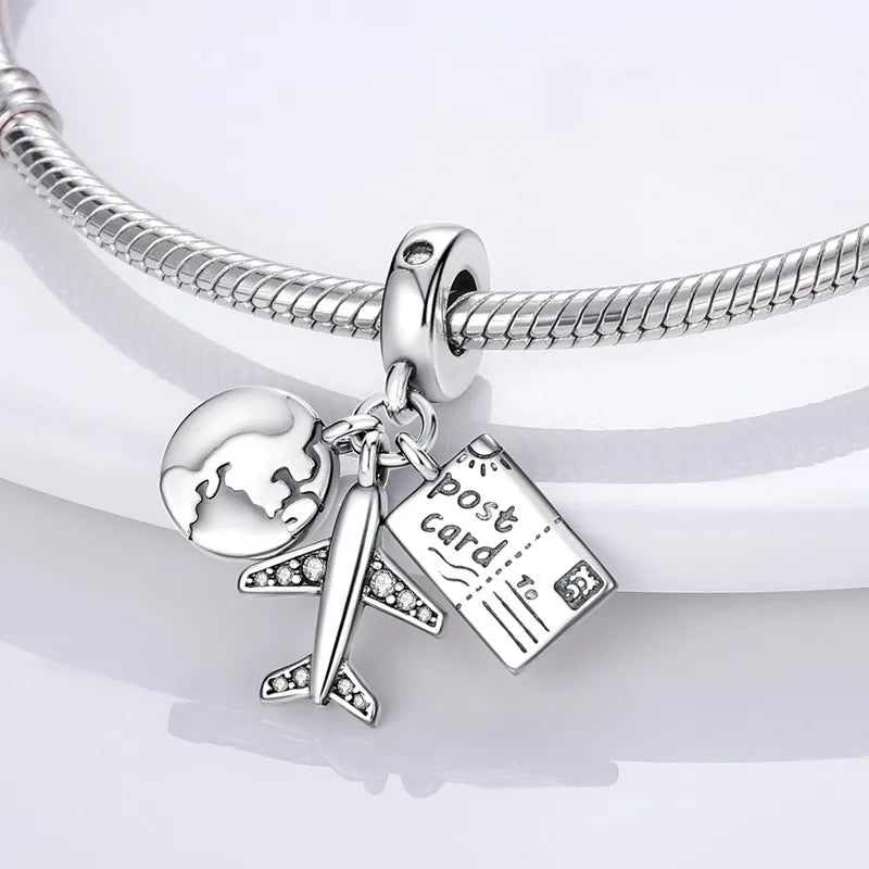 925 Sterling Silver Love Football Cup Charm Beads – Sport, Beer & Travel Pendants Fit Original Pandora Bracelet & Necklace