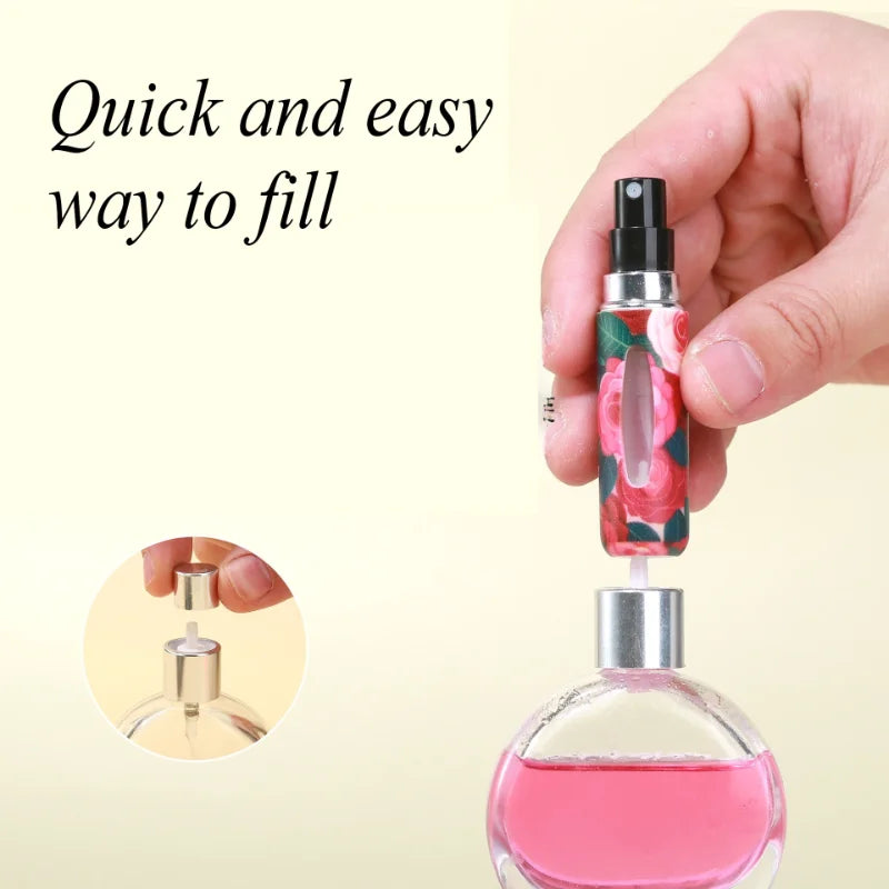1/2PC 5ML Mini Perfume Bottle – Refillable Portable Spray Atomizer | Travel Cosmetic Container