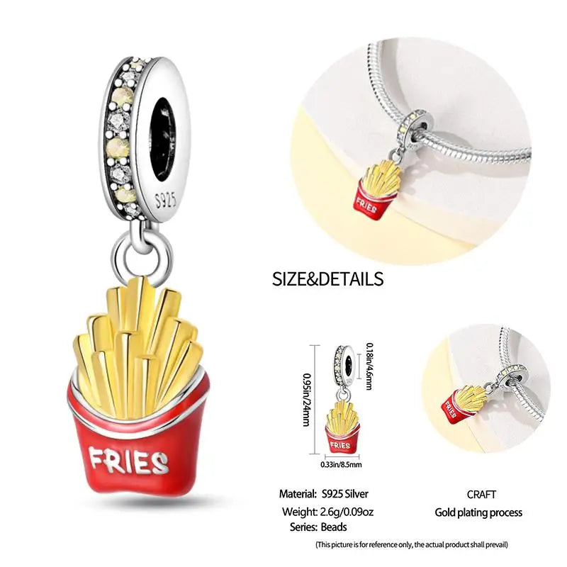 925 Sterling Silver Flying Bird & Butterfly Safety Chain Charm Beads for Original 3mm Bracelet – DIY Jewelry Gift