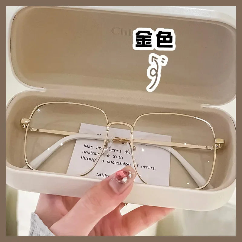 Square Metal Frame Anti Blue Light Computer Glasses – Unisex Optical Spectacles for Women & Men | Transparent Lenses Очки Прозрачные