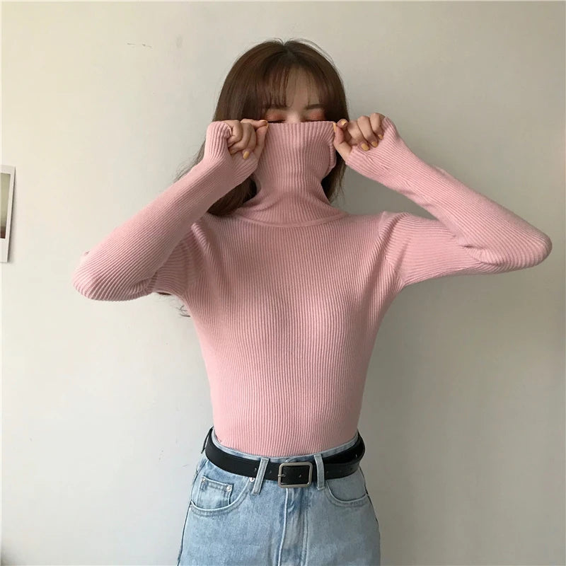 Heliar Women’s Fall Turtleneck Sweater – Soft Knitted Cashmere Pullover, Basic Warm Jumper for Autumn Winter 2024