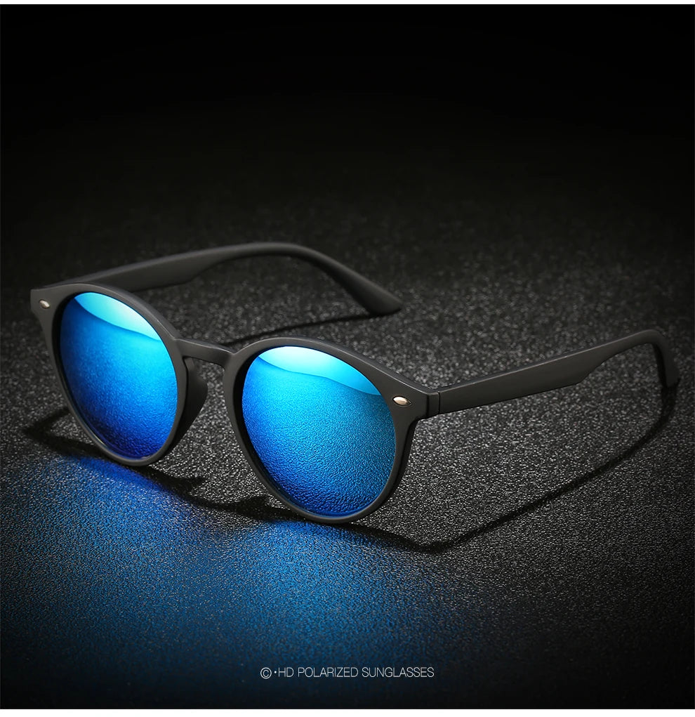 Fashion Round Polarized Sunglasses – Women Men Classic Vintage Driving & Travel Sun Glasses UV400 Designer Eyewear