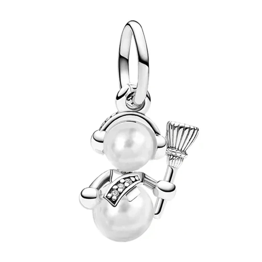 925 Sterling Silver Santa Claus Christmas Tree Elk Socks Charm | Fits Original Pandora Bracelet | DIY Lady Girl Jewelry