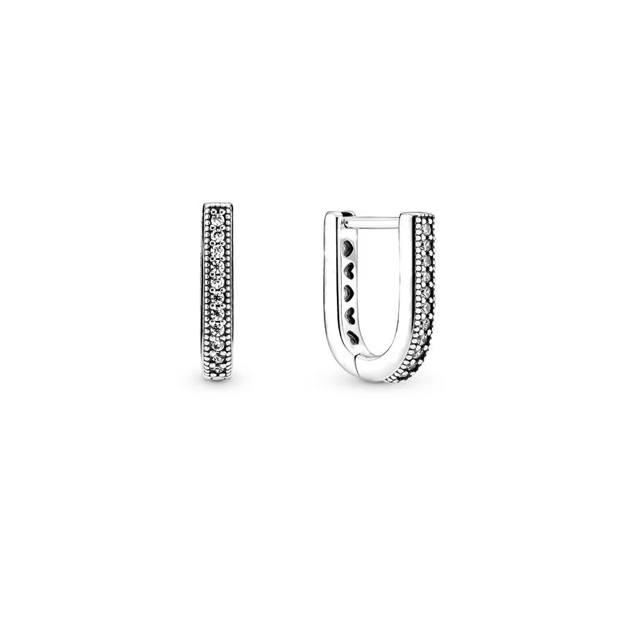 2024 S925 Silver 🌙⭐ Heart & Star Moon Earrings for Women Pandora Fit