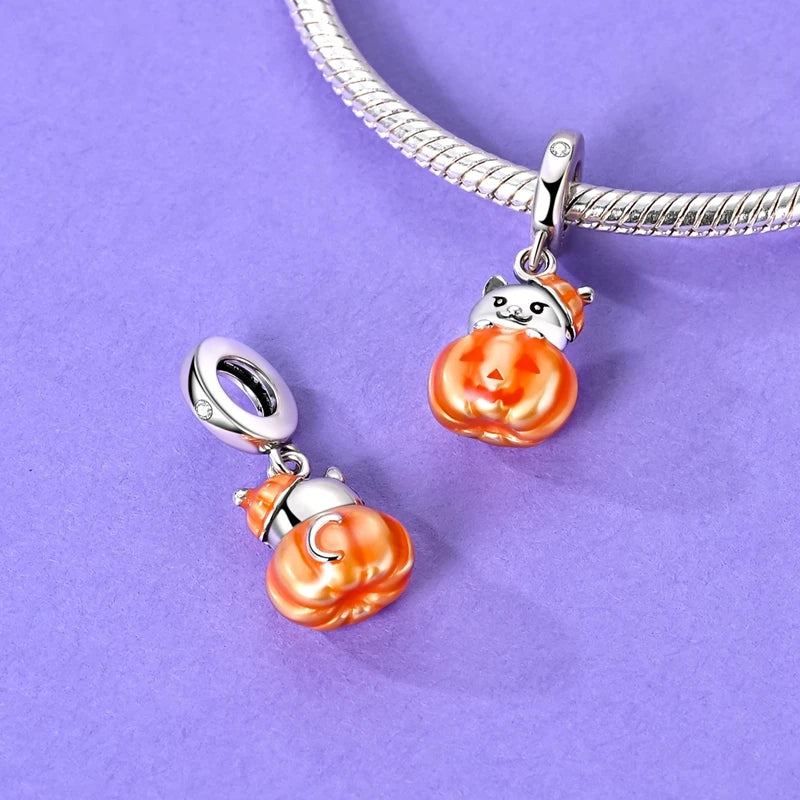 2025 Original 925 Sterling Silver Christmas & Halloween Charms | Santa Claus Snowman Beads Fit Bracelet Pendant Jewelry Gift