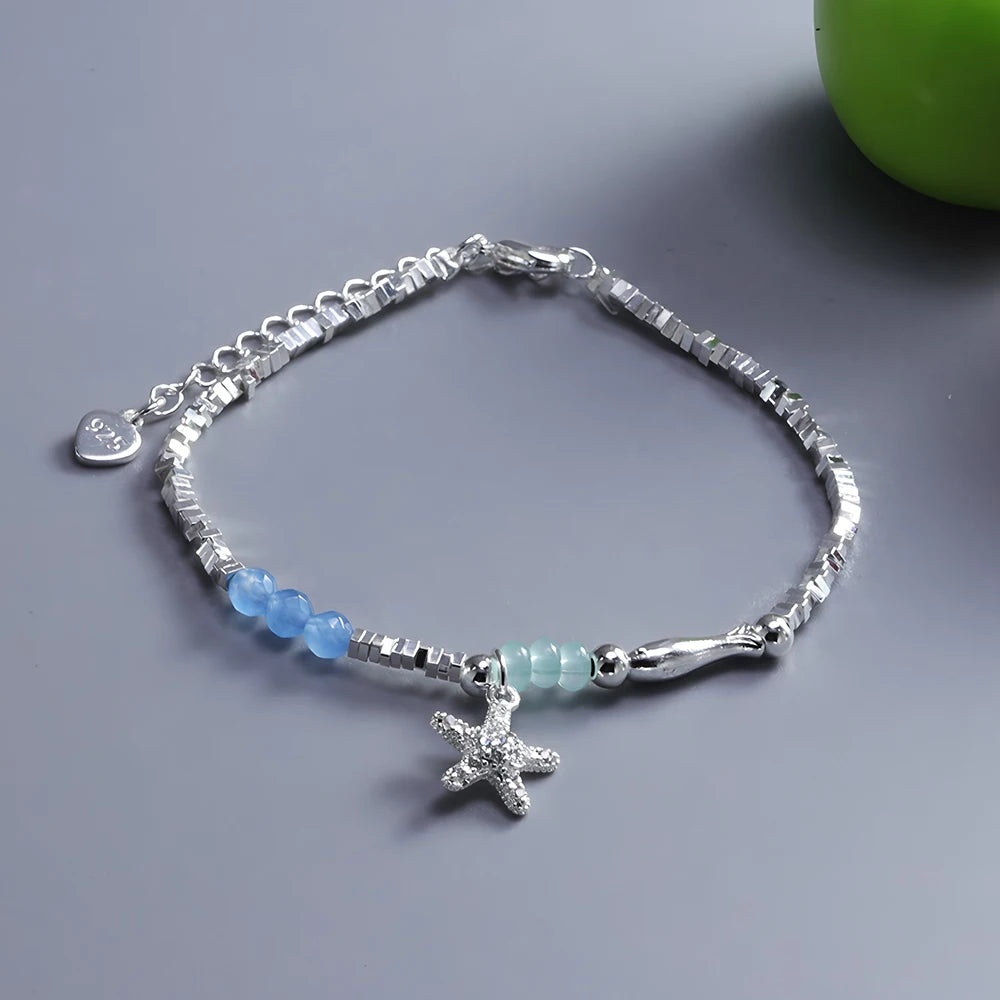 925 Sterling Silver Crushed Silver Bracelet – Irregular Jewelry for Women & Girls