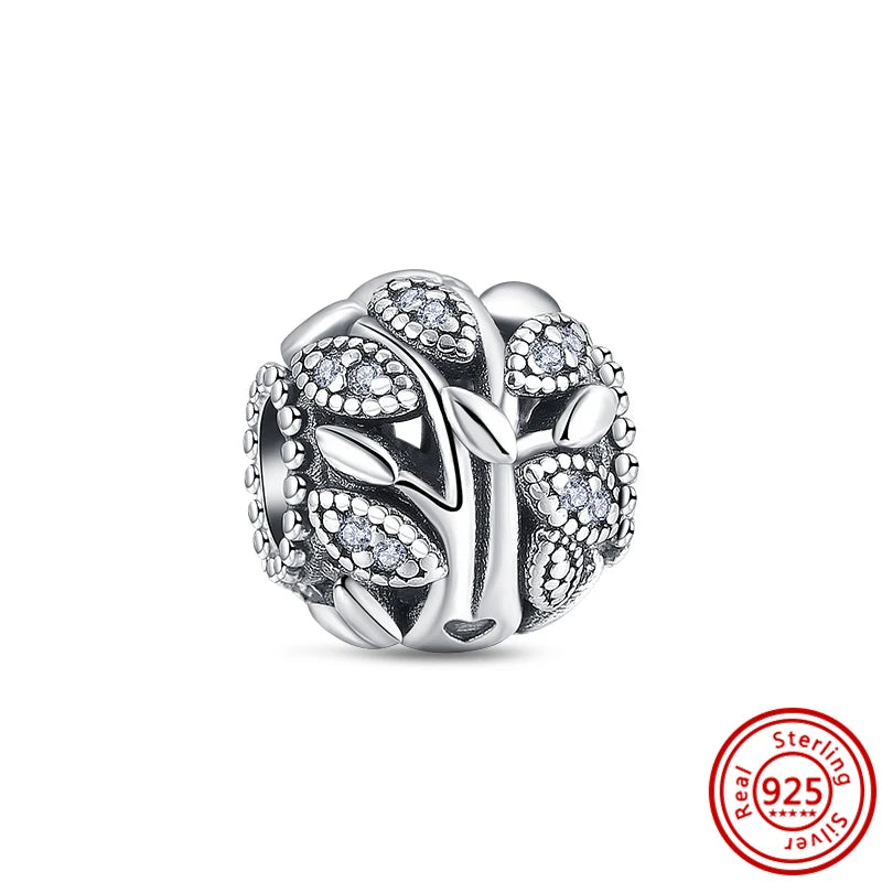 Authentic 925 Sterling Silver Snowflake, Starfish, Shell & Heart Charms | Fit Original Bracelets DIY Women Jewelry