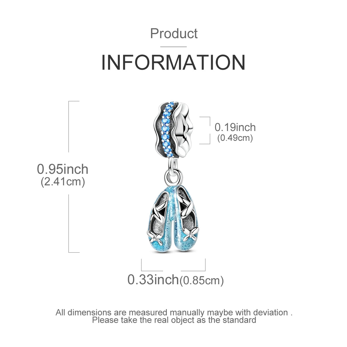 925 Sterling Silver Pink Ballet Girl Charms | Bow Pendant Beads Fit Original Bracelet & Necklace DIY Jewelry for Women