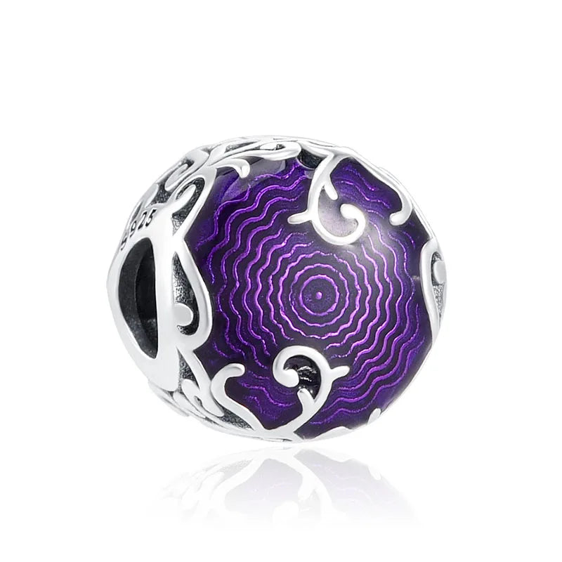 925 Sterling Silver Angel Wings Multi-Color Charm | Fits Original Pandora Bracelet | DIY Ladies Jewelry Accessories