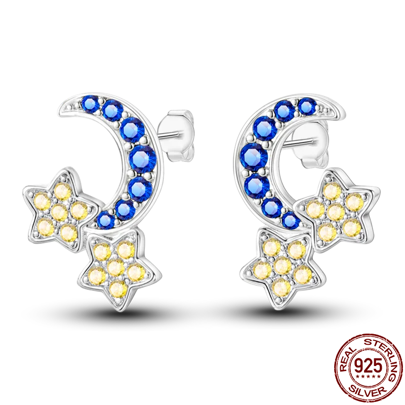 Luxury 925 Sterling Silver Ocean Mermaid Earrings | Pave CZ Fine Jewelry for Women