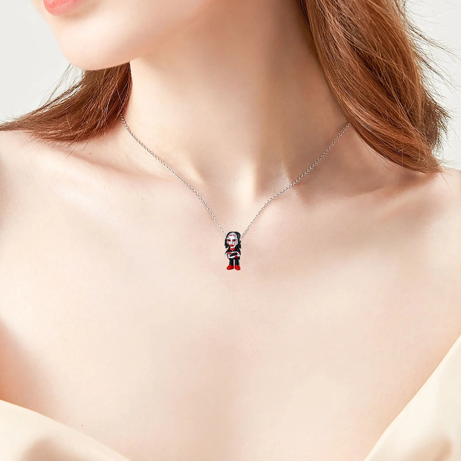 925 Sterling Silver Electric Saw Halloween Pendant | Jewelry Beads for Original Bracelets, Exquisite Silver Bead Women’s Gift