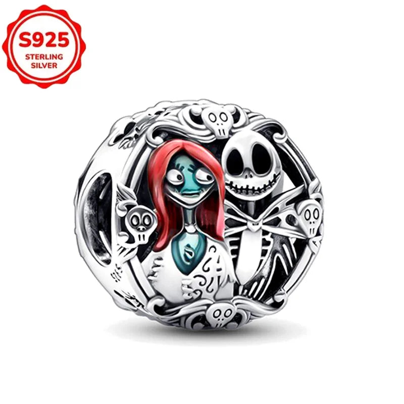 New Disney 925 Sterling Silver Cheshire Cat & Dumbo Charms – Original Bracelet Beads DIY Pendant Halloween Jewelry Gift