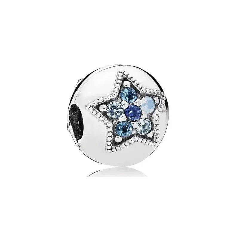 Hot Sale Galaxy Series Beads | DIY Stars, Moon & Safety Chain Silver-Plated Charm for European Bracelets