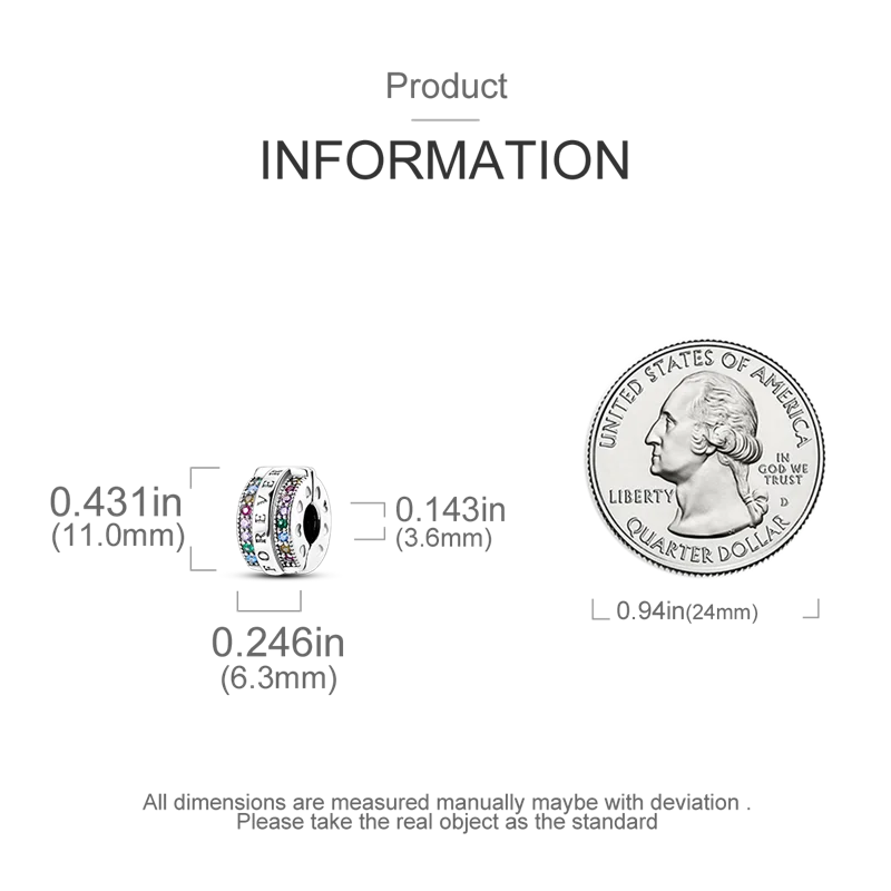 925 Sterling Silver Luminous Butterfly Star Moon Charm Bead | Round Clasp Bead for 3mm DIY Bracelet Jewelry Gift