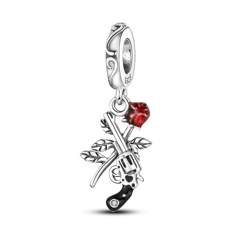 New 925 Sterling Silver Red Series Charm Bead | Original Pendant for Bracelets & Necklaces DIY Jewelry Gift for Women