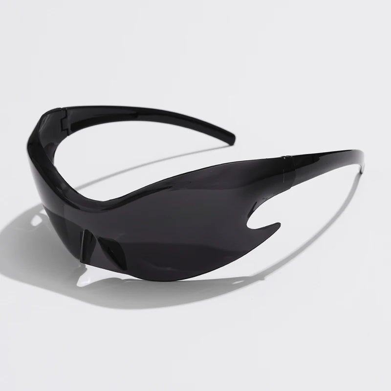 Men Brand Sports Punk Y2K Sunglasses – Women Unique One-Piece Goggle Sun Glasses | Cycling Hip Hop Shades UV400