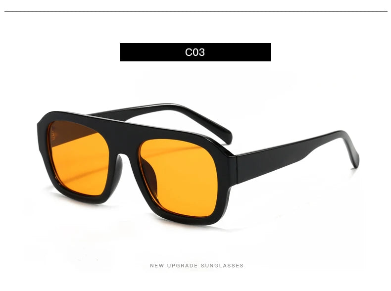 Classic Rectangular Large Frame Sunglasses – Women Fashion New Retro Sun Glasses | INS Eyeglasses Men Unisex