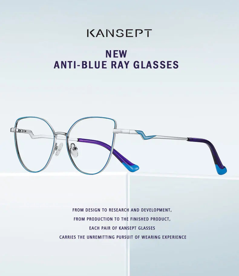KANSEPT Cat Eye Glasses Frame – Women Reading Eyeglasses & Sunglasses | Fashion Optical Frames for Men & Women