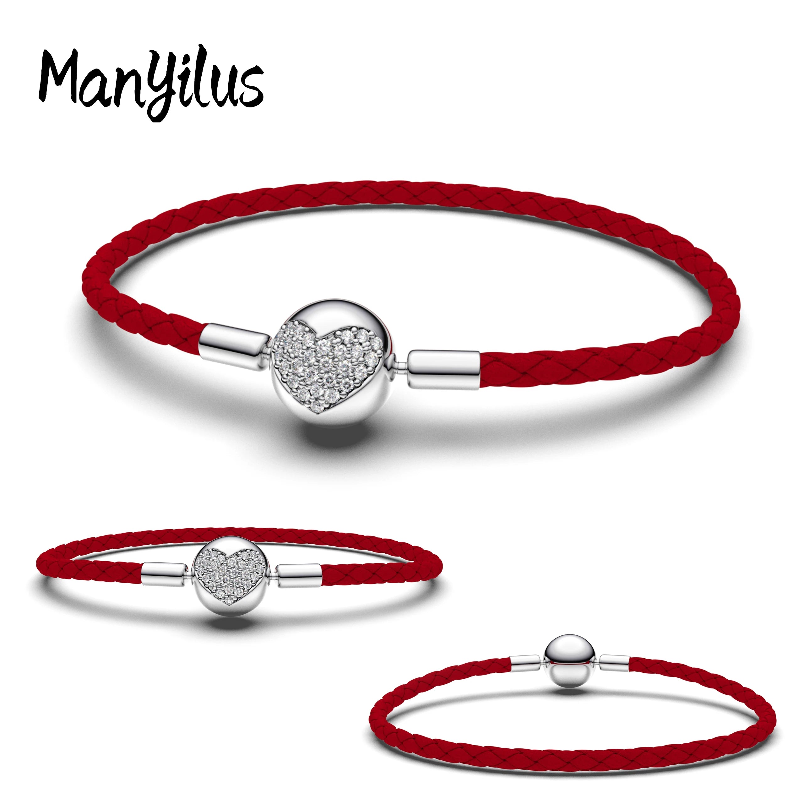 Manyilus 925 Sterling Silver Charm Bracelet | Real Plata 925 Beads & Pendants for Women | DIY Jewelry & Accessories