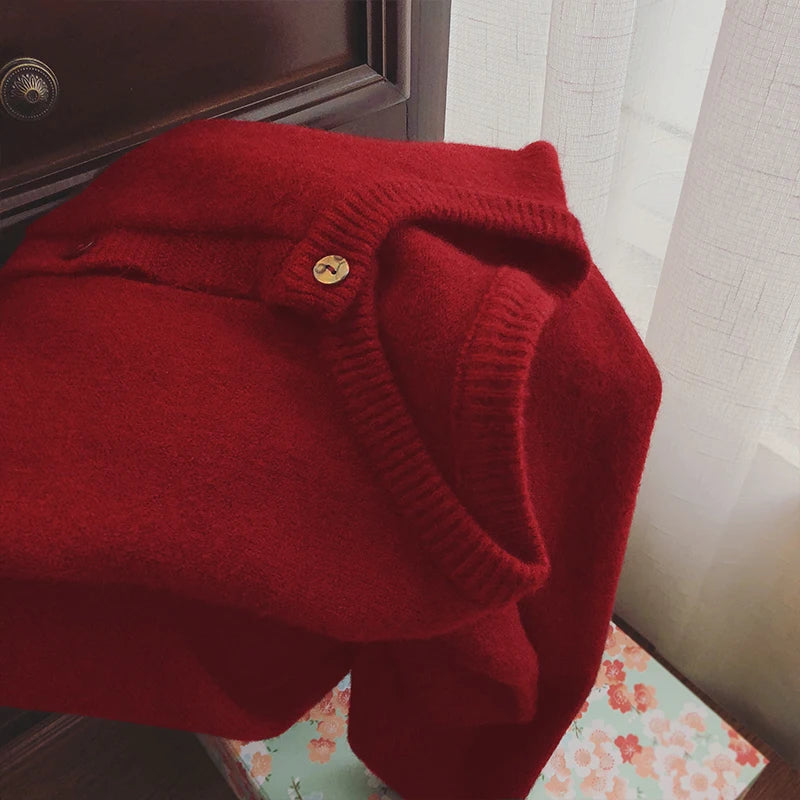 Women’s Knitted Open Cardigan | Casual Korean Style Long Sleeve Autumn Winter Outerwear Sweater Jacket