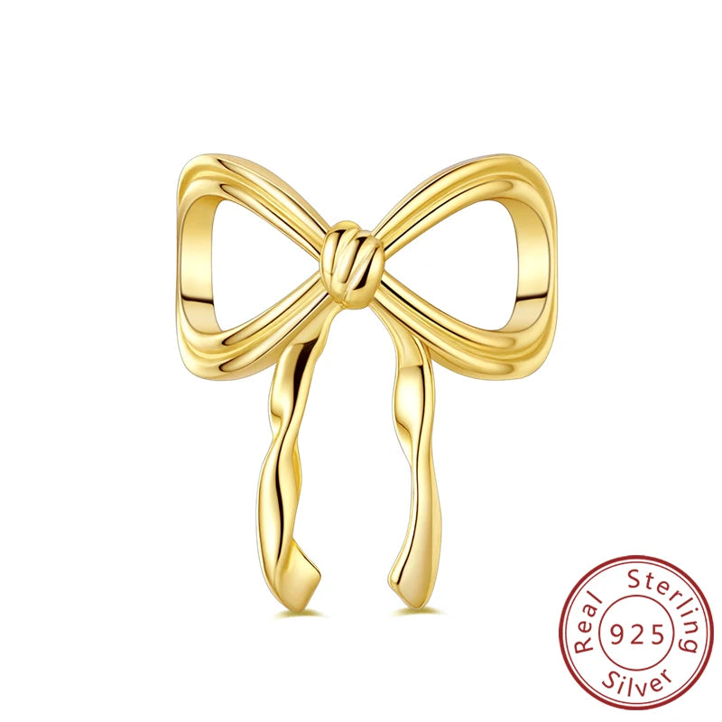 925 Sterling Silver Ballet Shoes & Perfume Bottle Charms | Bow Beads Fit Original Bracelet Pendant DIY Fine Jewelry for Women