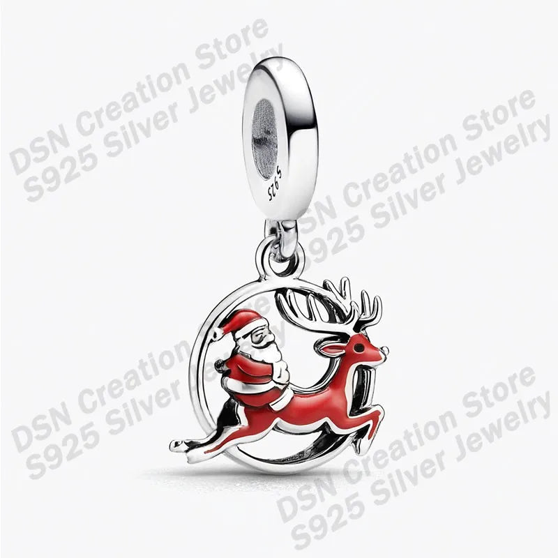 925 Sterling Silver Disney Charms | Stitch, Mickey & Cheshire Cat Beads for Original Bracelet Halloween Jewelry Gift