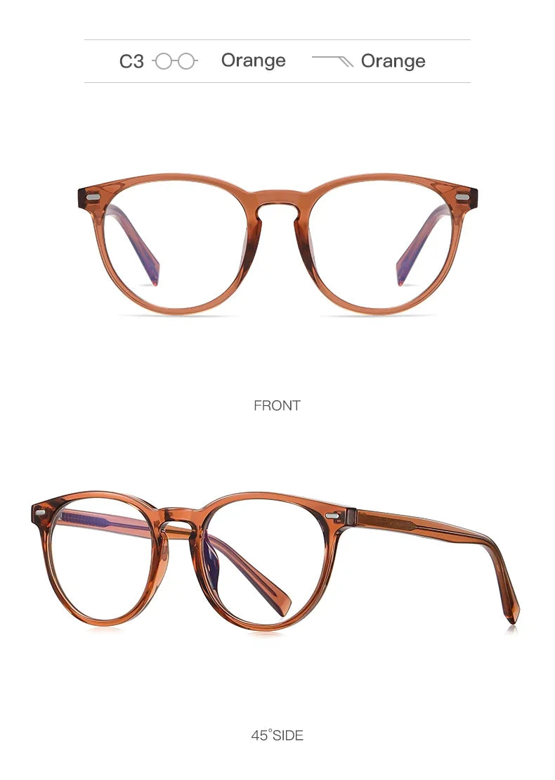 GENEVIEVE Round Women’s Glasses 👓 Anti-Blue Light Photochromic 2117