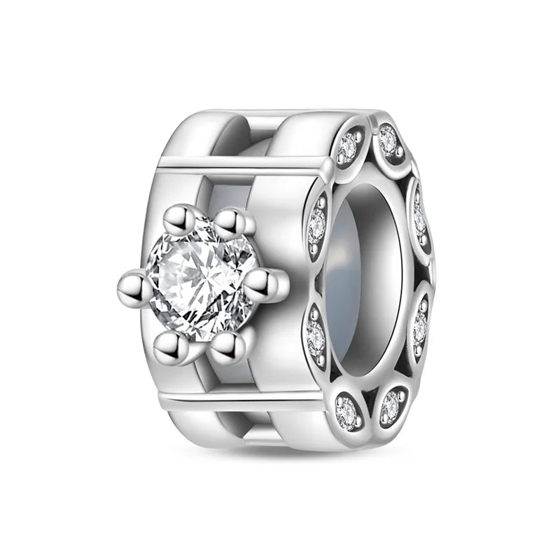 100% 925 Sterling Silver Rainbow Zircon Butterfly & Dragon Charms – DIY Bracelet Beads