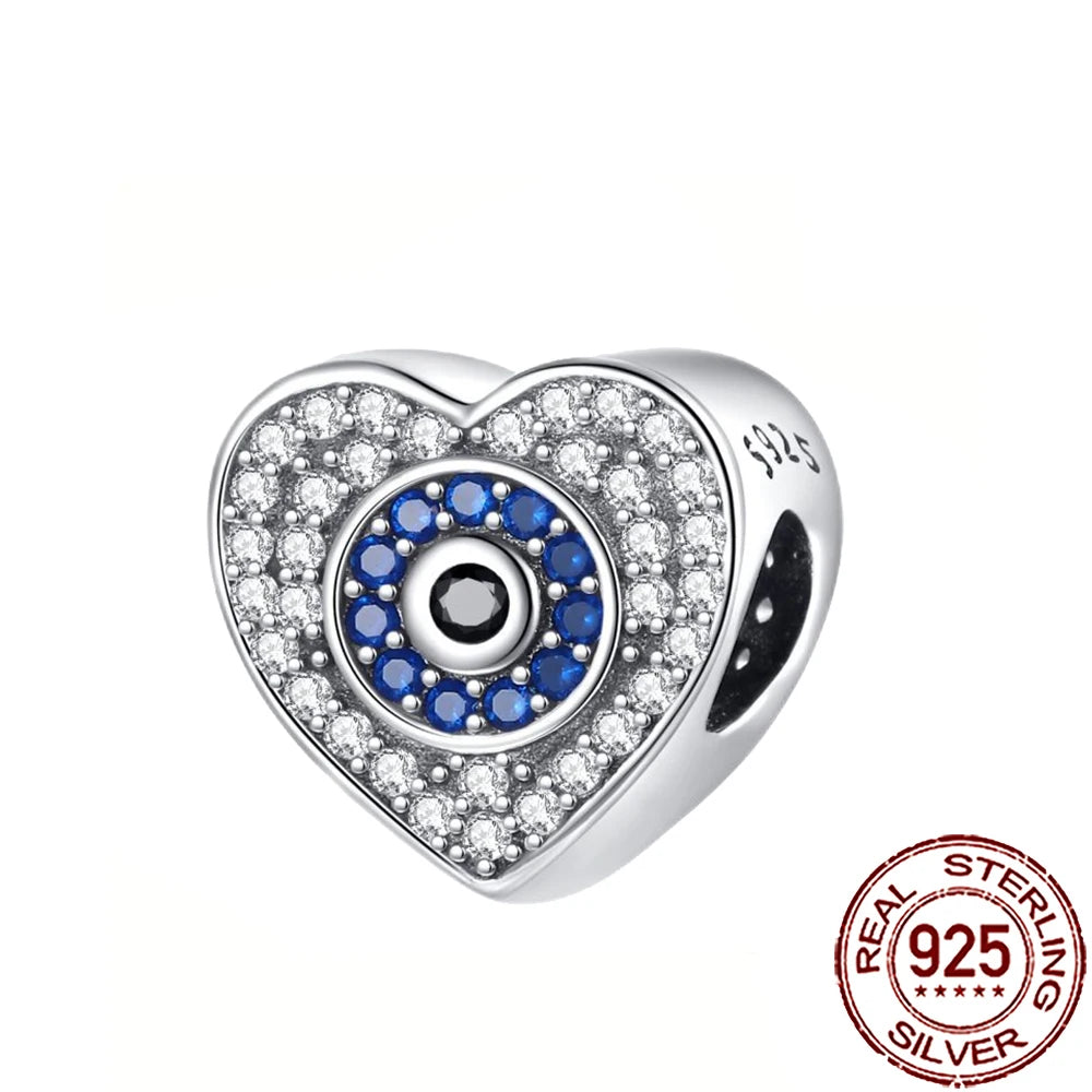 2025 New 925 Sterling Silver All-Seeing Eye Hamsa Hand Charm | Fits Pandora Bracelet & Women’s DIY Jewelry