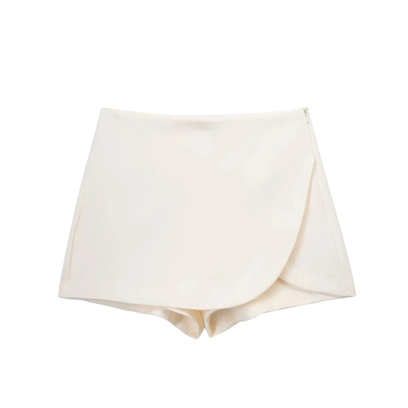 TRAF Women’s High Waist Skort – Stylish Summer Mini Skirt Pants | Pink, Black & Brown Asymmetric Casual Skort