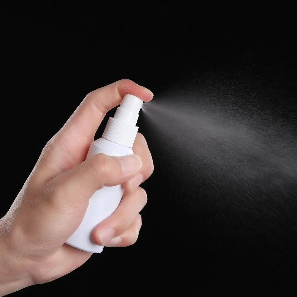 20/50/60/100ml Refillable White Plastic Spray Bottles – Travel Atomizer Containers | Empty Perfume Flask with Fine Mist Small Sprayer
