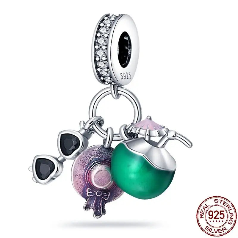 2023 New 925 Sterling Silver Earth Plane & Hot Air Balloon Travel Charms – Fits Pandora Original Bracelets DIY Jewelry