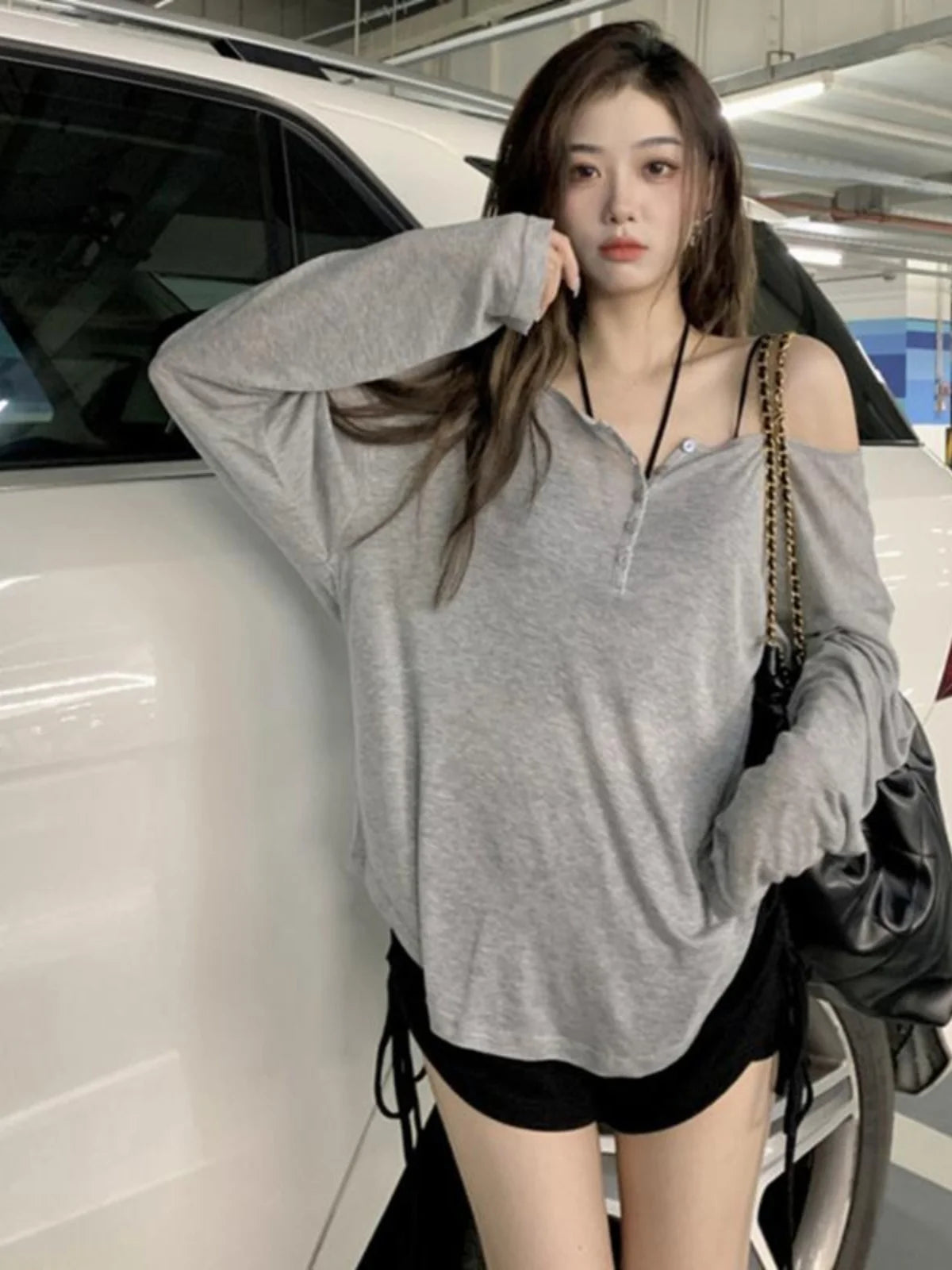 Loose Long Sleeve Women’s T-Shirt – Sun Protection Cover-Up | Spring Autumn Lightweight Casual Comfortable Top