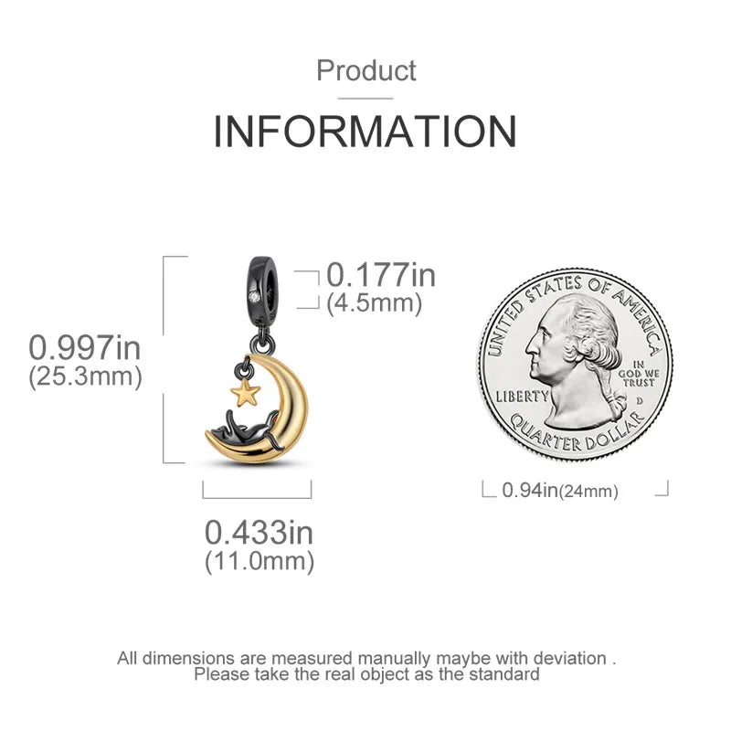 Cat Collection 925 Sterling Silver Charms Bead | Persian Bell & Multifarious Cat Dangle Fit Pandora Bracelet Necklace DIY Jewelry