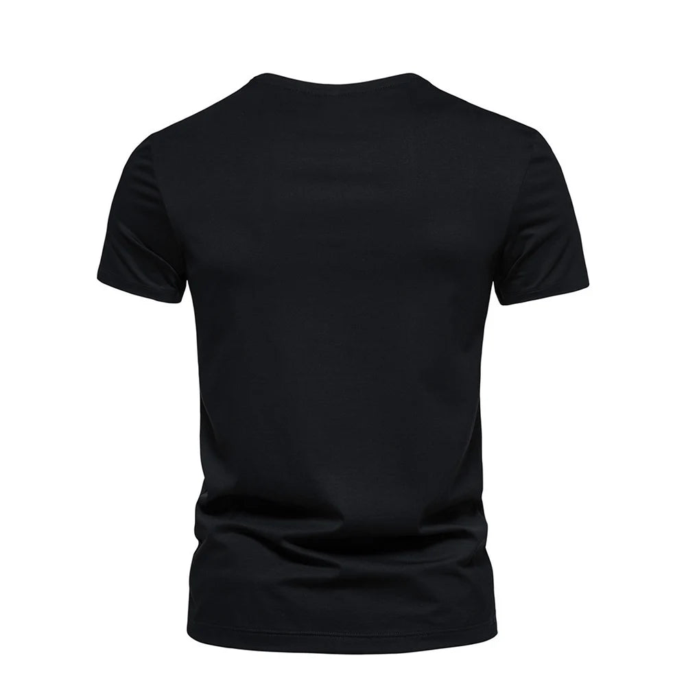 Men’s Solid Color Quick-Dry T-Shirt | Black Casual Gym & Running Fitness Tee