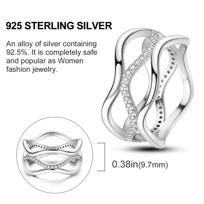 925 Sterling Silver Eternal Love Dewdrop Firefly Glow-in-the-Dark Ring for Women | Fashion Engagement & Wedding Jewelry