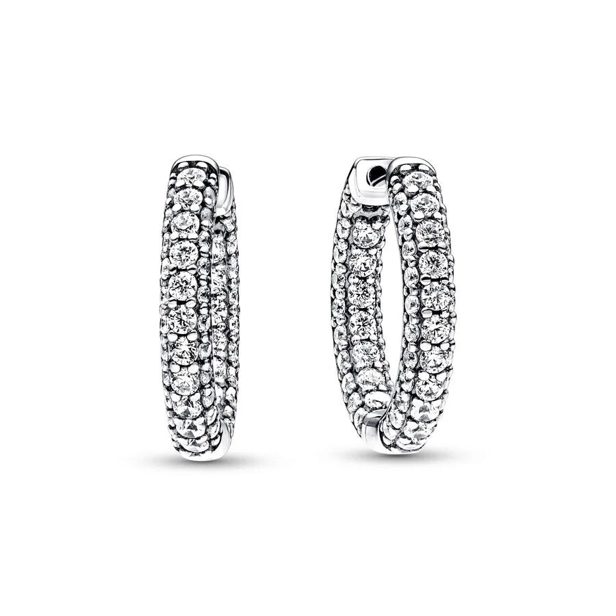 2024 S925 Silver 🌙⭐ Heart & Star Moon Earrings for Women Pandora Fit