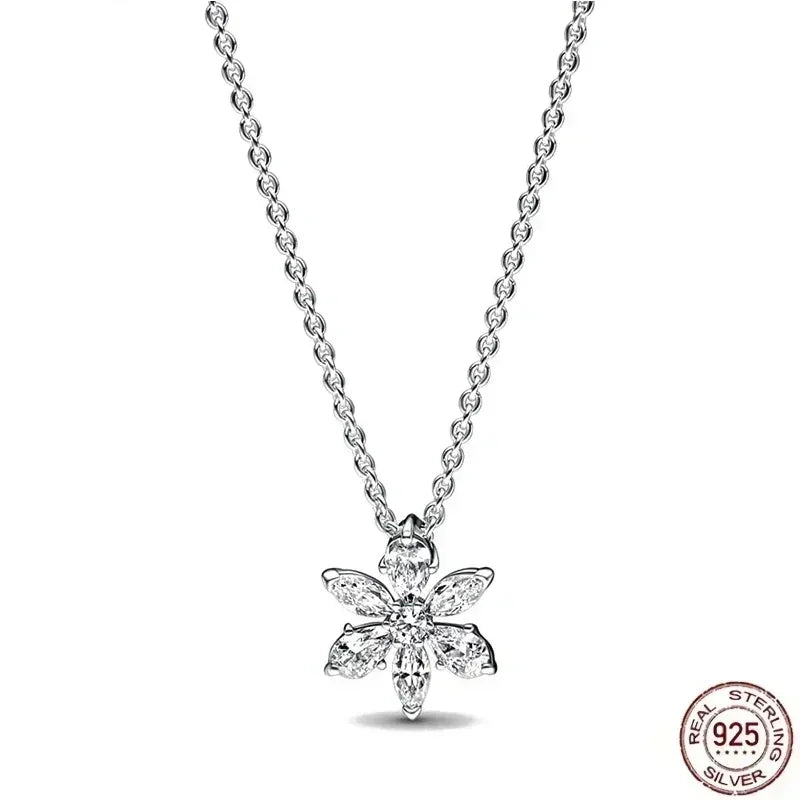 925 Sterling Silver Shiny Round Heart Necklace | Classic Elegant Charm Jewelry Gift for Women