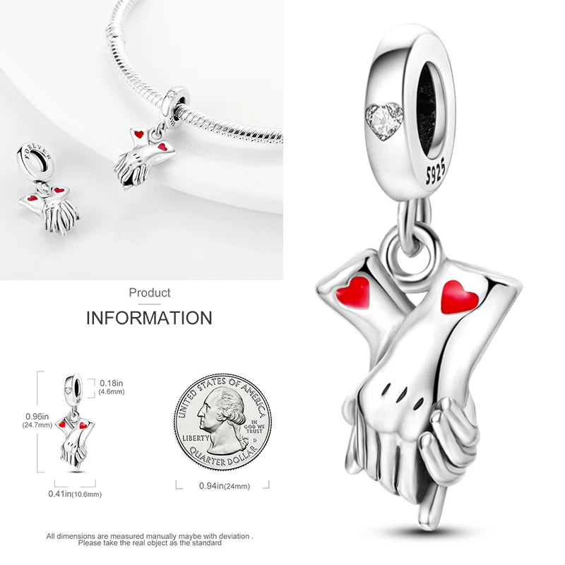 2025 Hot Elk, Dinosaur & Firefly Luminous Dangle Charm Beads | 925 Sterling Silver DIY Bracelet