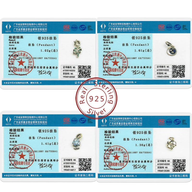 925 Sterling Silver Star, Moon & Watch Cube Charms | Original Beads Fit Bracelet & Pendant DIY Fine Jewelry Gift for Women