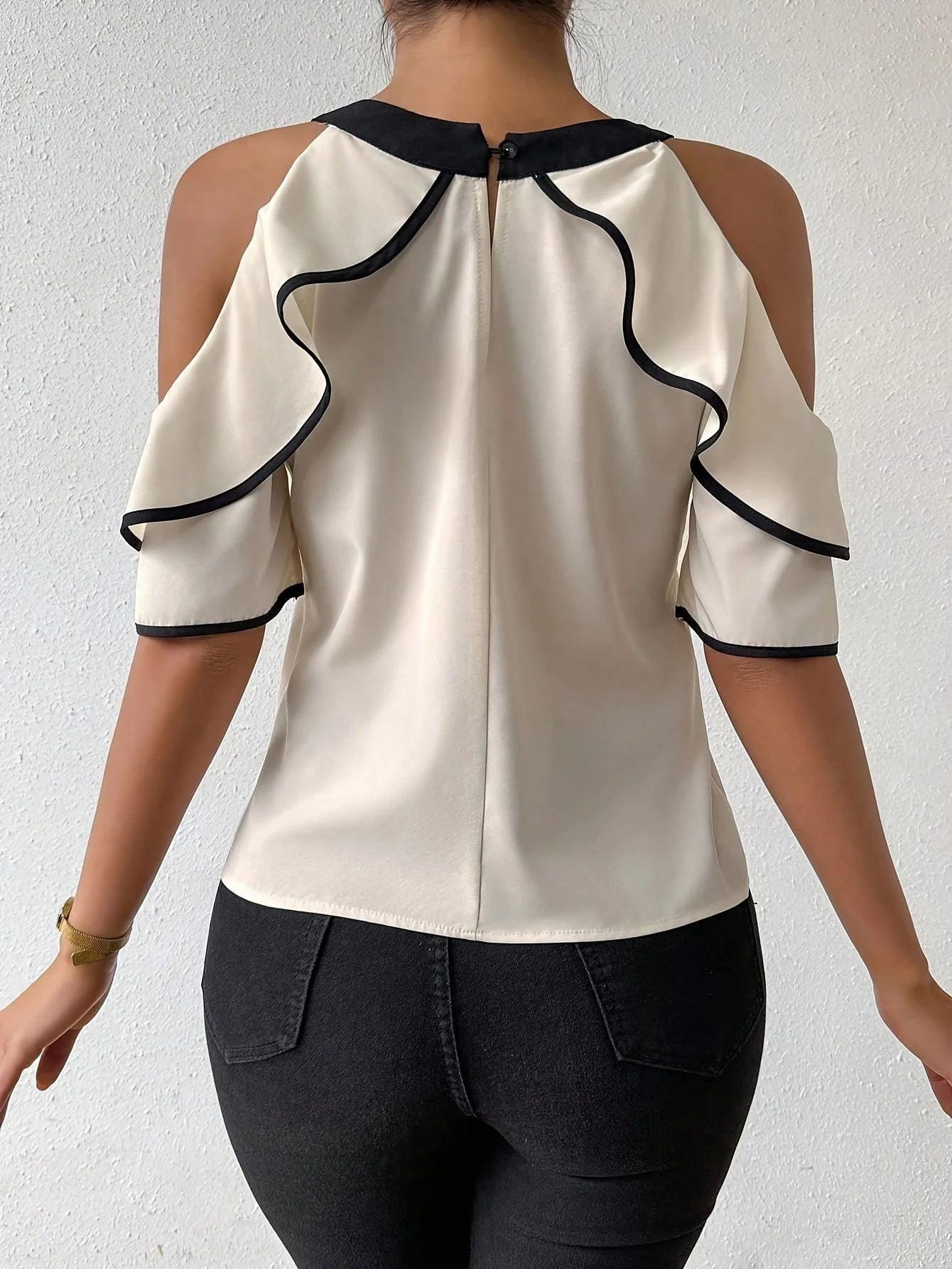 Temperament Style Bow Short Sleeve Shirt – Elegant Women Casual Top 🌸🎀