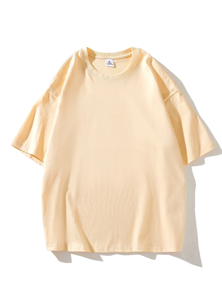 LEGIBLE 2025 Summer Women Short Sleeve T-Shirt – Loose Solid O-Neck Casual Tee 🌞👚