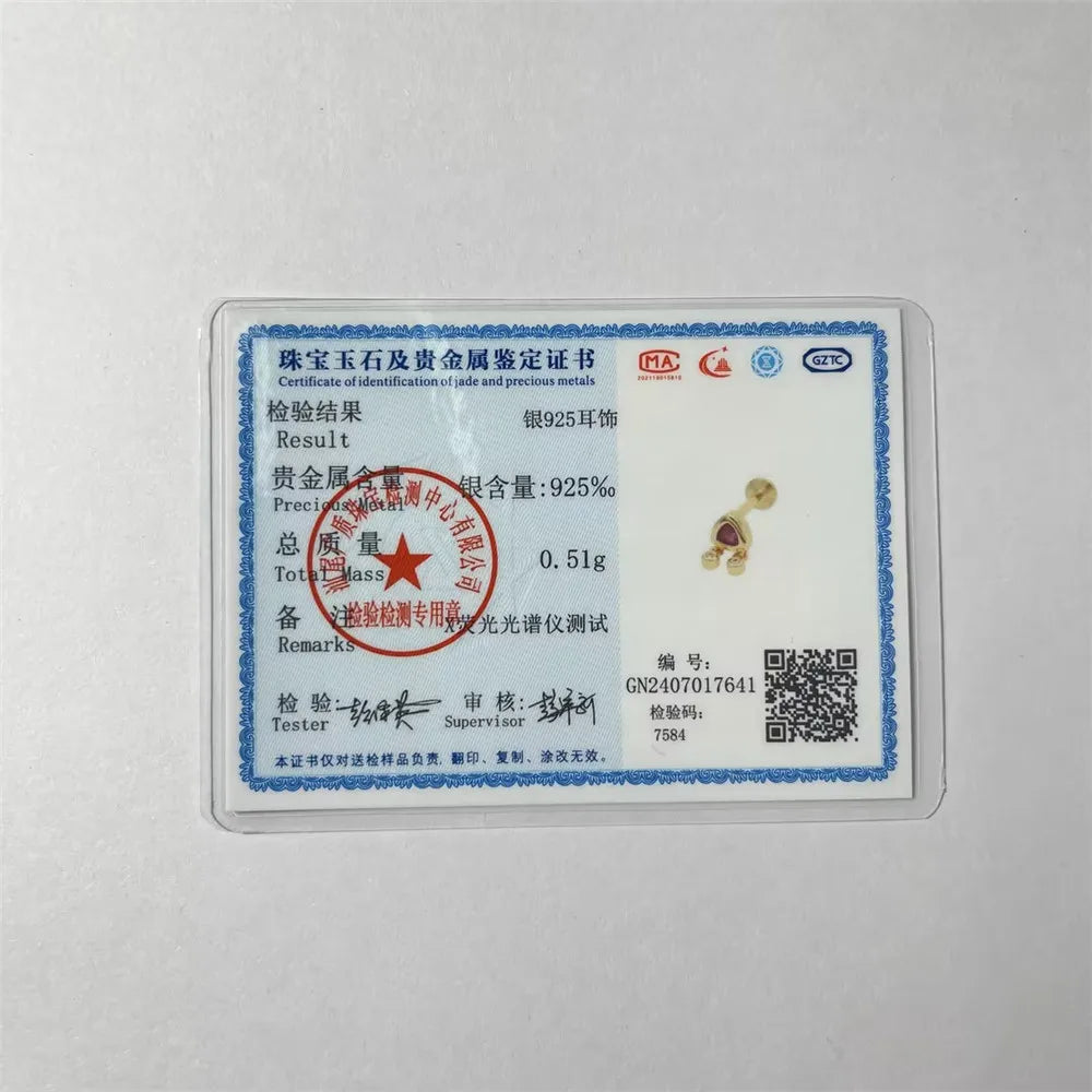 Aide 925 Sterling Silver Geometric Multi Piercing Stud Earrings for Women – K Gold Tassel Elegant Jewelry Gift