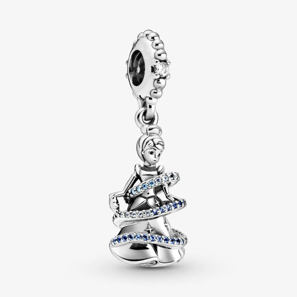 HEROCROSS Disney 925 Sterling Silver Charms | Mickey Mouse, Winnie the Pooh & Stitch Beads Fit Pandora Bracelet